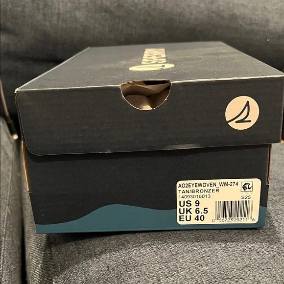 Sperry Brown Loafers 2 eye woven boat shoes new in box - Picture 2 of 10